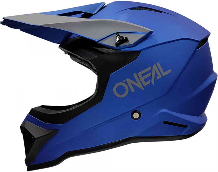 Мотошлем для мотокросса и эндуро Oneal 1SRS Solid Матовый синий 0634-162