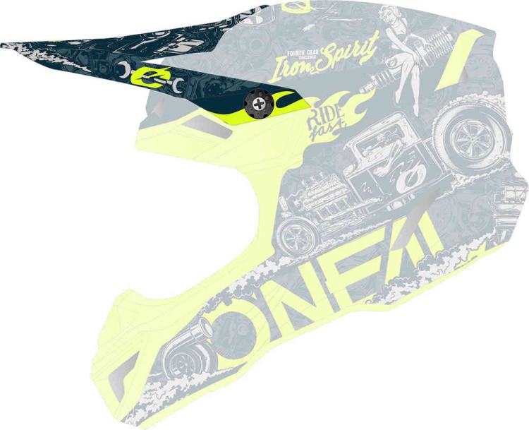 Oneal 5Series Polyacrylite HR Синий/Желтый 0628-100