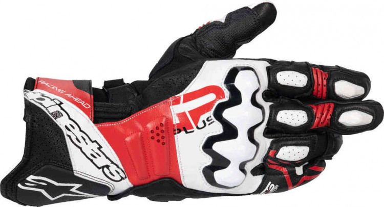 Мотоперчатки для города, спорта и туринга Alpinestars Gp Plus R V3 Черный/Красный/Белый 3550825-1304-S