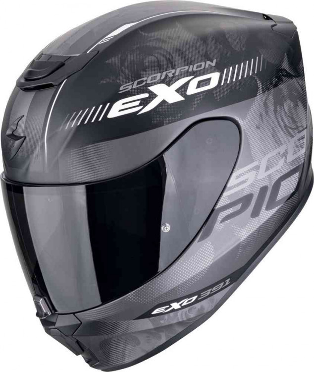 Мотошлем интеграл Scorpion EXO-391 Ava Черный матовый/Серебристый 139-477-159-02