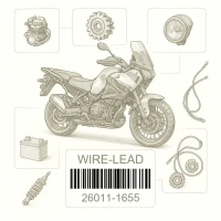 26011-1655 WIRE-LEAD,STARTER MOT, Kawasaki Номер детали 26011-1655, 260111655