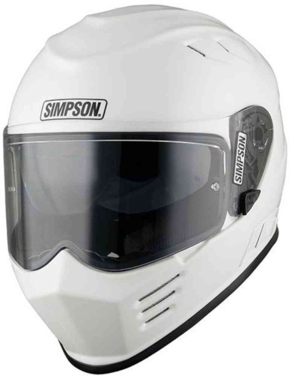 Мотошлем интеграл Simpson Venom Solid 06 Белый 18600-XS-126