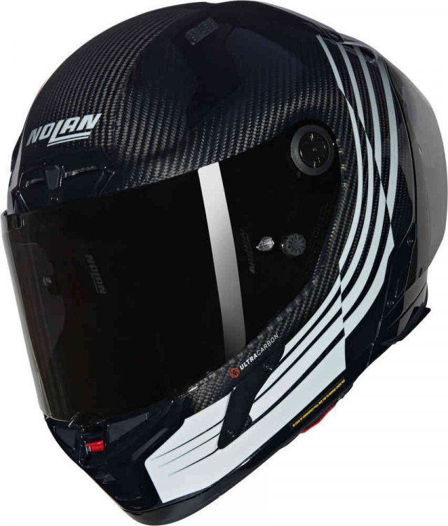 Мотошлем интеграл Nolan X-804 RS Ultra Carbon Ala Черный/Белый X840008353459