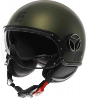 Мотошлем открытый MOMO FGTR Evo Mono Матовый зеленый 184A8006-002-XS