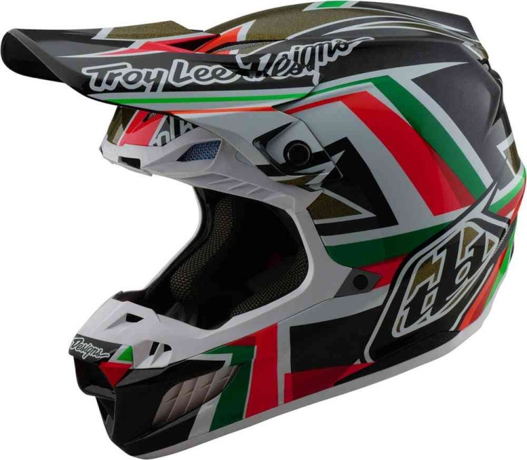 Мотошлем для мотокросса и эндуро Troy Lee Designs SE5 Carbon MIPS Labyrinth
