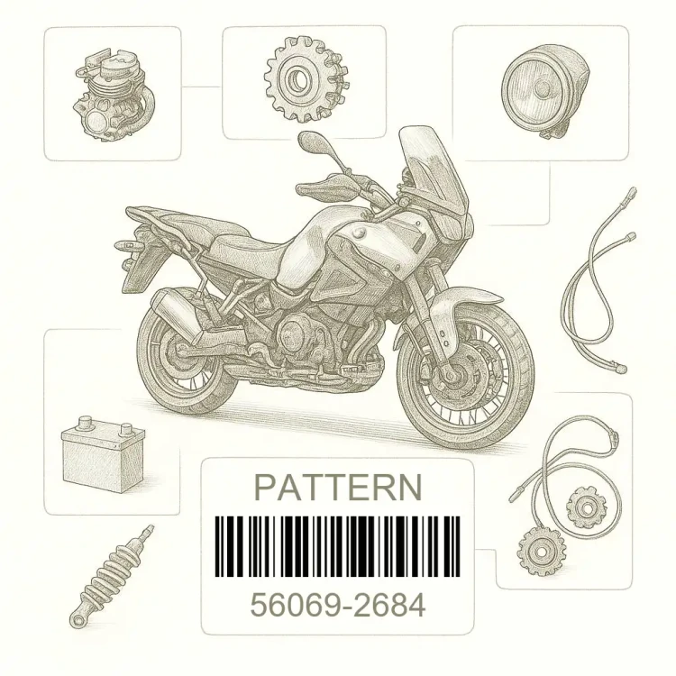 56069-2684 PATTERN,TANK,UPP, Kawasaki Номер детали 56069-2684, 560692684