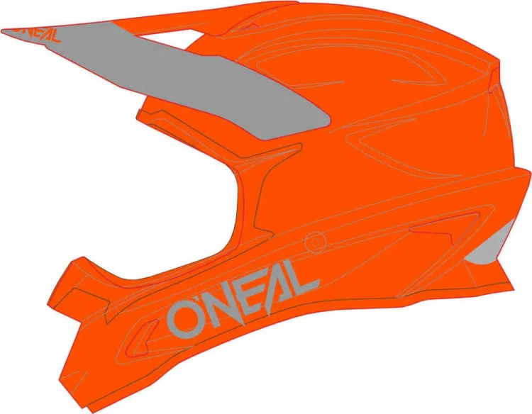 Мотошлем для мотокросса и эндуро Oneal 1Series Solid