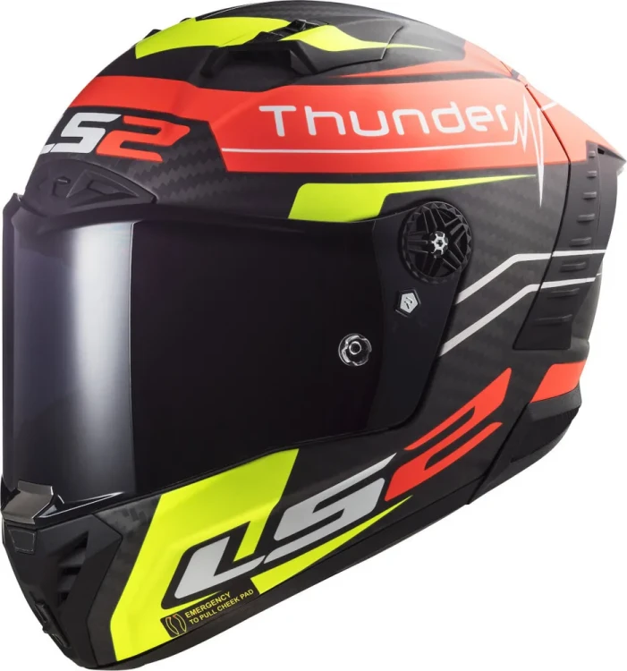 Мотошлем интеграл LS2 FF805 Thunder Black Attack Carbon