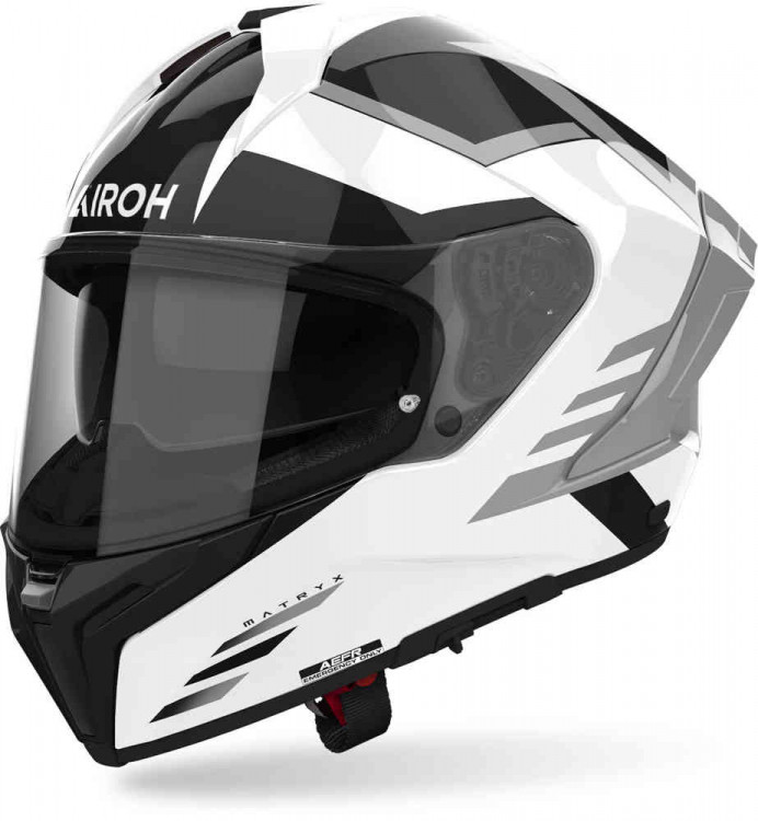 Мотошлем интеграл Airoh Matryx Thron Белый/Серый MXT38L