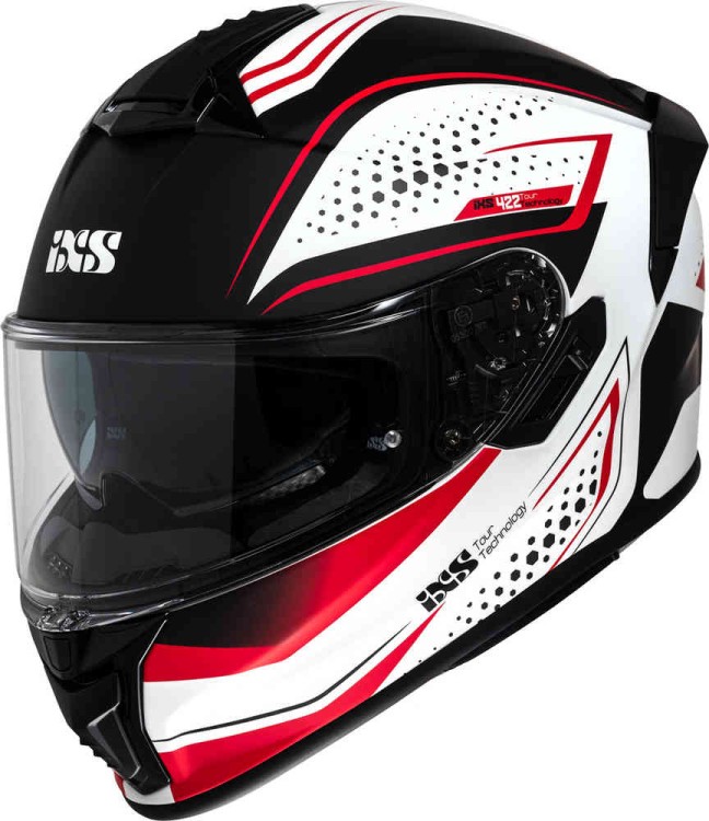Мотошлем интеграл IXS iXS422 FG 2.2 Белый/Красный X15058-M12-S