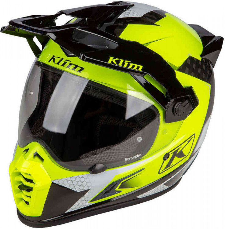 Мотошлем для мотокросса и эндуро Klim Krios Pro Charger ECE/DOT Carbon Черный/неоновый желтый 3610-001-110-012