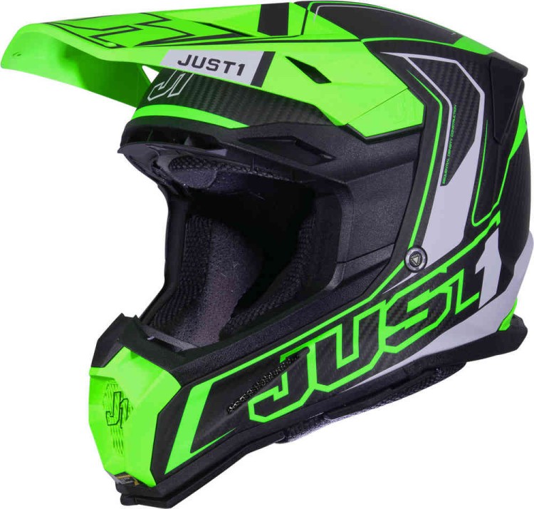 Мотошлем для мотокросса и эндуро Just1 J22 Carbon Fluo 2.0