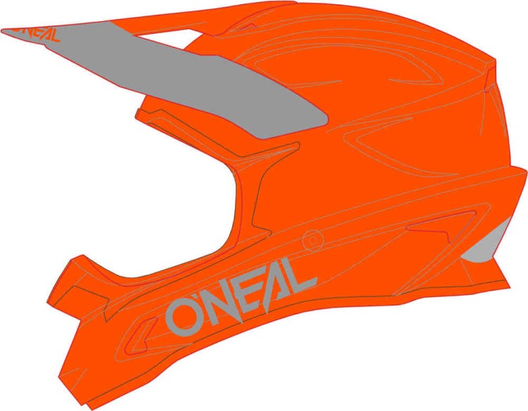 Мотошлем для мотокросса и эндуро Oneal 1Series Solid