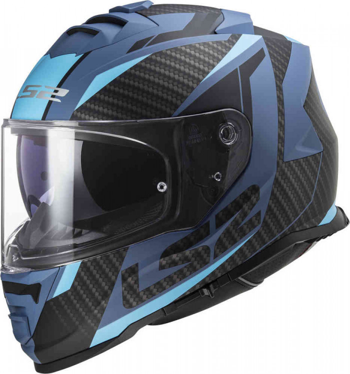 Мотошлем интеграл LS2 FF800 Storm II Racer Матовый синий 168002122XS