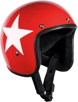 Мотошлем открытый женский Bandit Jet Star Red