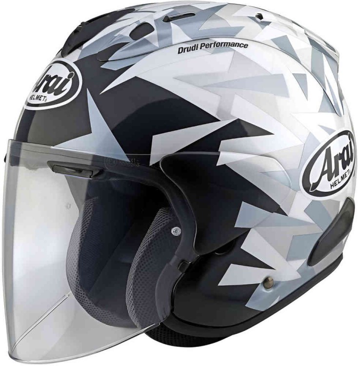 Мотошлем открытый Arai SZ-R VAS Mimesis Белый/Серый/Черный 8009232001