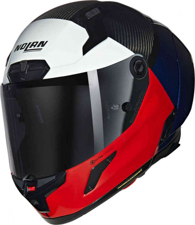Мотошлем интеграл Nolan X-804 RS Ultra Carbon Blocco Красный/Синий X840008503489
