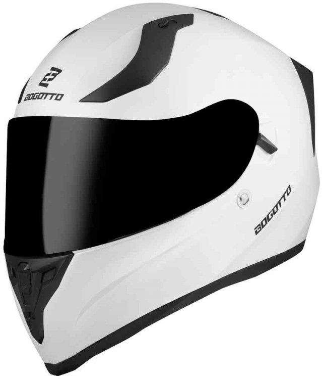Мотошлем интеграл Bogotto H128 Solid Белый BGT-05-MH-081-20-XS
