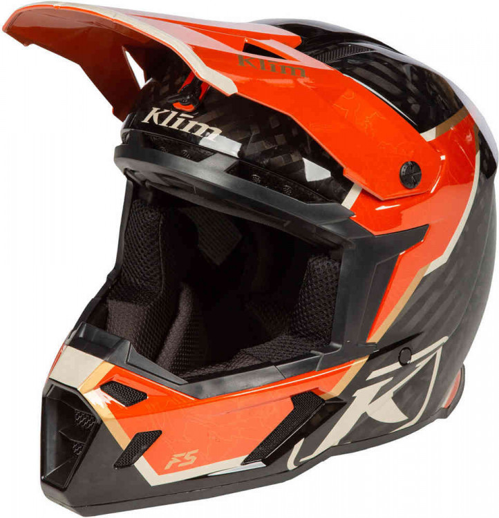 Мотошлем для мотокросса и эндуро Klim F5 Koroyd Topo Carbon  3992-000-120-015