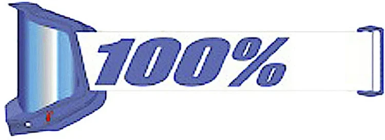 100% Accuri II V2 Chrome Essential синий/белый 50014-00039