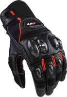 Мотоперчатки для города, спорта и туринга LS2 Spark II Leather Черный/Красный 70061F0132S