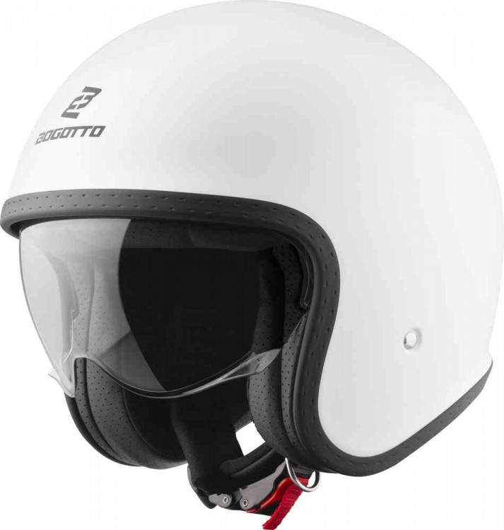 Мотошлем открытый Bogotto H589 Solid Матовый белый BGT-05-MH-084-20-L