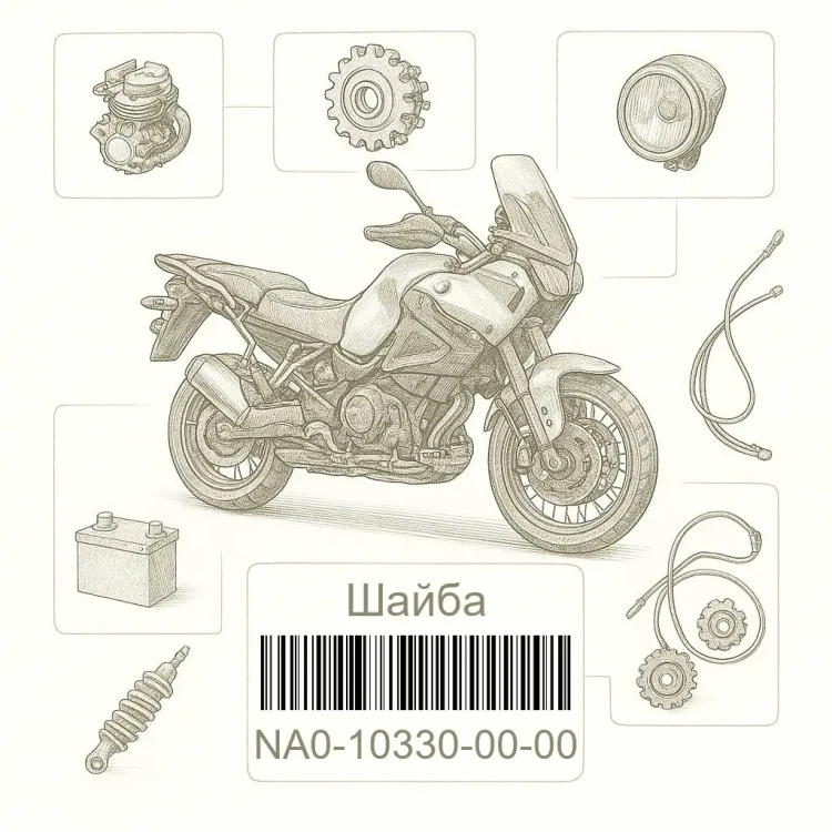 NA0-10330-00-00 Шайба, Yamaha Номер детали NA0-10330-00-00, NA0103300000, NA0-10330-00, NA01033000, NA0 10330 00