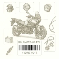 41075-1013 BALANCER-WHEEL,30G,SI, Kawasaki Номер детали 41075-1013, 410751013