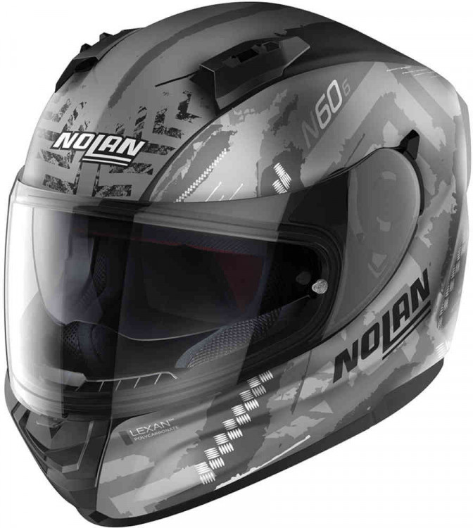 Мотошлем интеграл Nolan N60-6 Wheelspin Матовый серый N660006190571