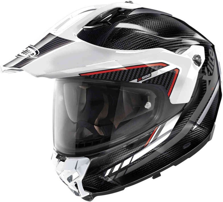 Мотошлем для мотокросса и эндуро X-Lite X-552 Ultra Carbon Latitude N-Com Белый/Красный/Черный XU50006450141