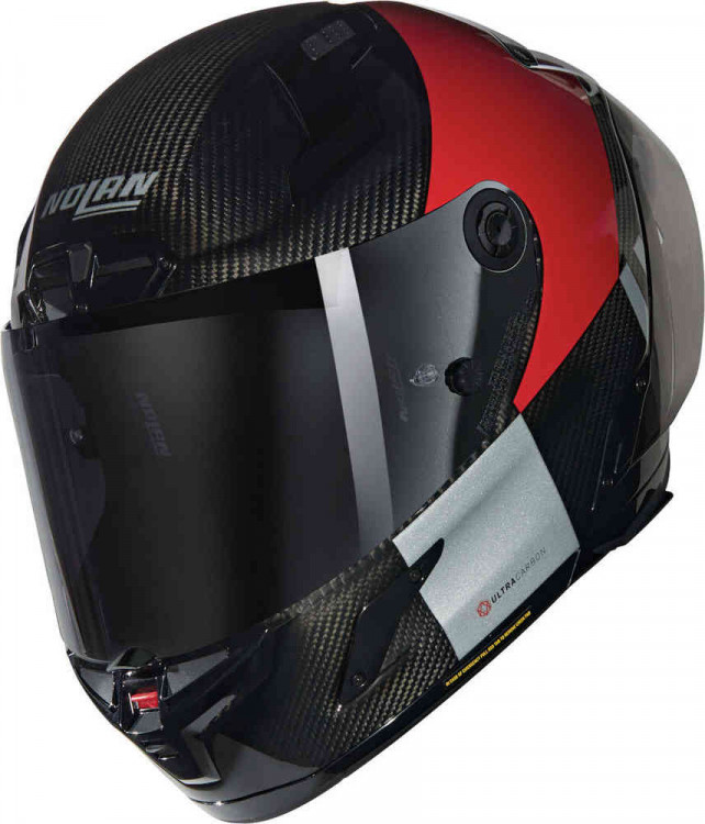 Мотошлем интеграл Nolan X-804 RS Ultra Carbon Combo Gara Черный/Красный X840008403519