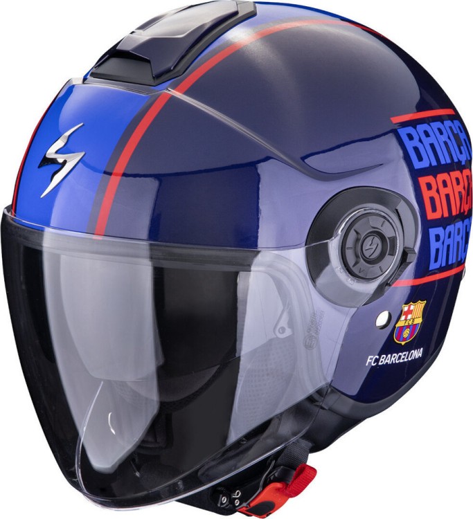 Мотошлем открытый Scorpion Exo City II FC Barcelona