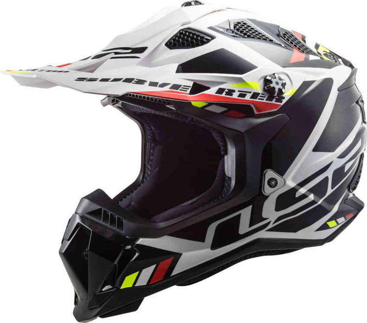 Мотошлем для мотокросса и эндуро LS2 MX700 Subverter Evo II Stomp Белый/Черный 467003002XL