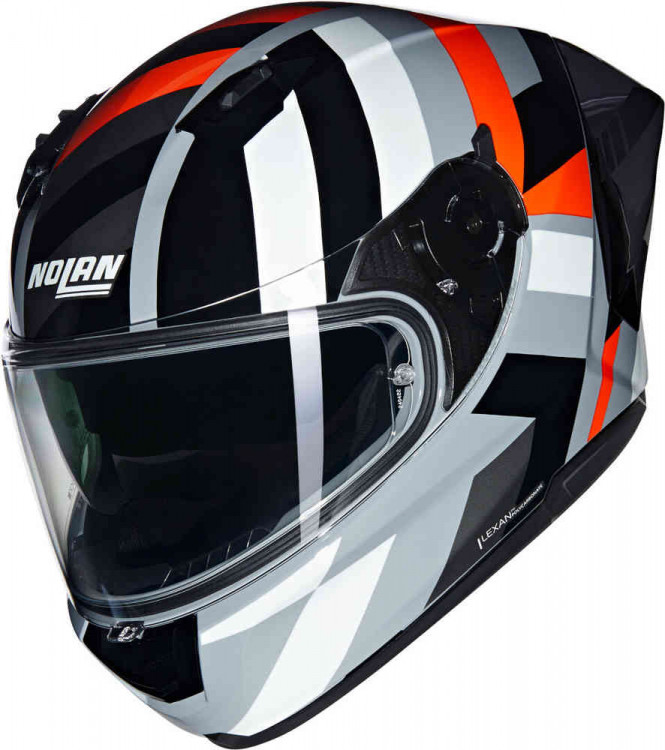 Мотошлем интеграл Nolan N60-6 Sport Dinamico Черный/Серый/Оранжевый N6S0007443459