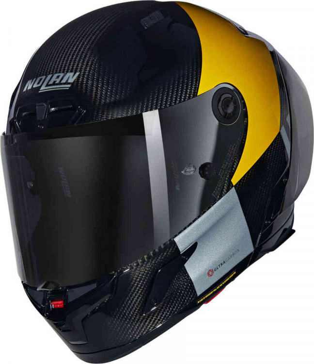 Мотошлем интеграл Nolan X-804 RS Ultra Carbon Combo Gara черный/охра X840008403509