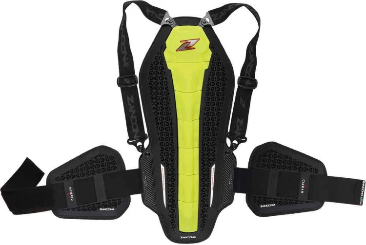 Мотозащита Zandona Hybrid Back Pro RS X7 Черный/Желтый 1307RSYFUNBK