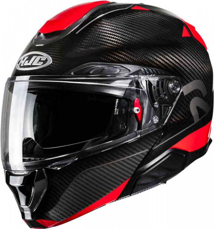Мотошлем модуляр HJC RPHA 91 Carbon Noela Черный/Красный 14800106