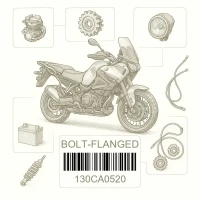 130CA0520 BOLT-FLANGED,5X20, Kawasaki Номер детали 130CA0520