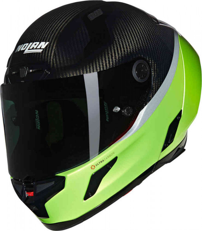 Мотошлем интеграл Nolan X-804 RS Ultra Carbon D.O.C. Черный/Зеленый X840008303479