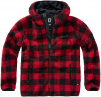 Куртка Brandit Teddyfleece Worker Черный/Красный 5024-41-7XL