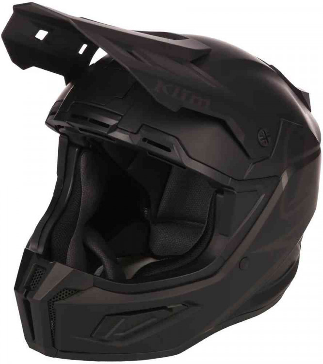Мотошлем для мотокросса и эндуро Klim T1 Freeride Черный матовый 4155-000-110-001