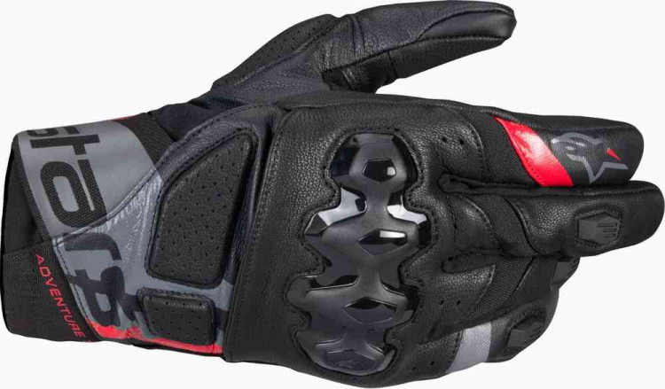 Мотоперчатки для города, спорта и туринга Alpinestars Belize v3 Drystar Черный/Серый/Красный 3520225-10-S