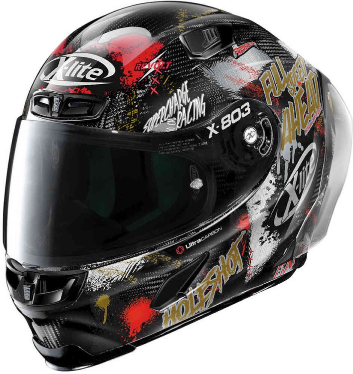 Мотошлем интеграл X-Lite X-803 RS Ultra Carbon Replica Holeshot