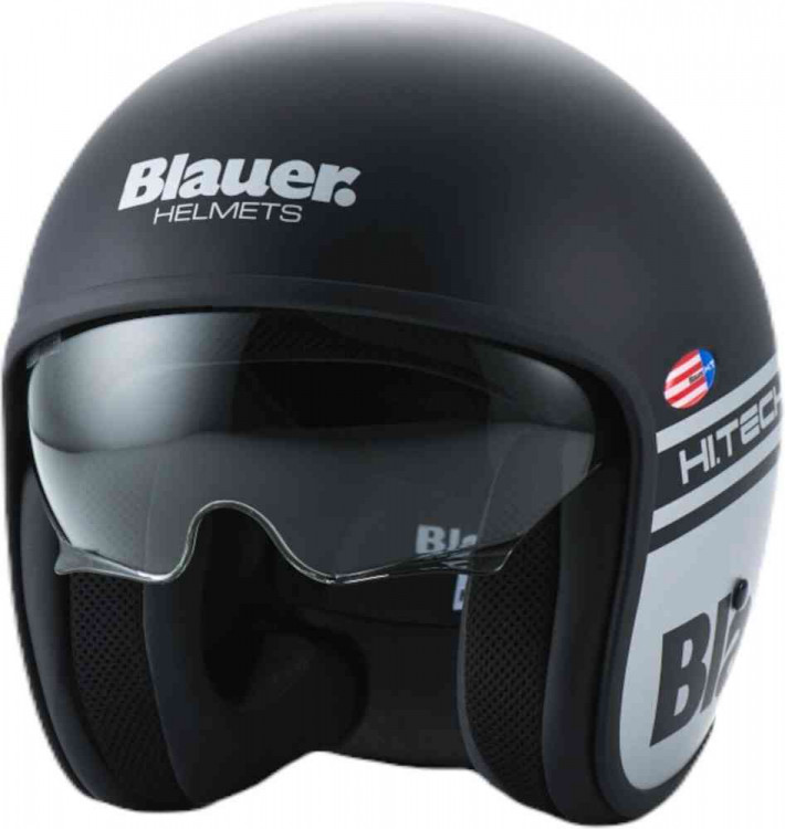 Мотошлем открытый Blauer Pilot 1.1 06 Черный/Серый 12CBKHU01077-H00001-H07-XS
