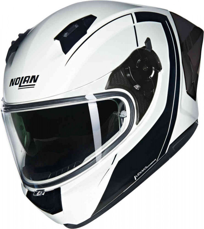 Мотошлем интеграл Nolan N60-6 Sport Mesmerico Белый/Черный N6S0007393419