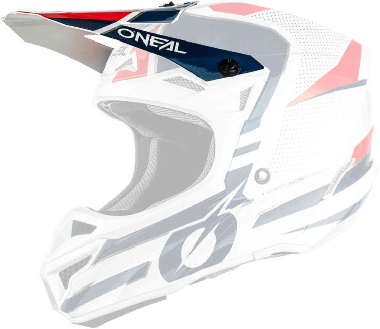Oneal 5Series Polyacrylite Sleek Белый/Красный 0628-450