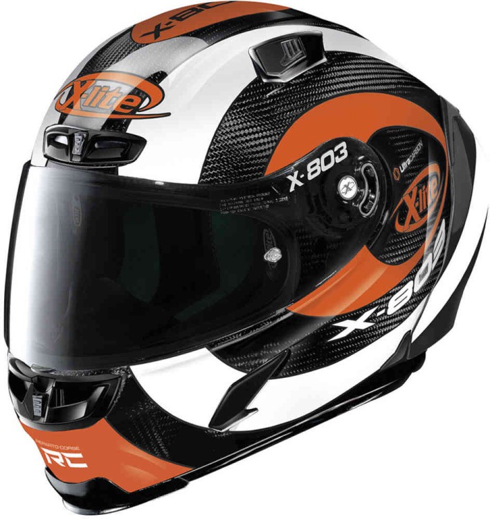 Мотошлем интеграл X-Lite X-803 RS Ultra Carbon Hattrick