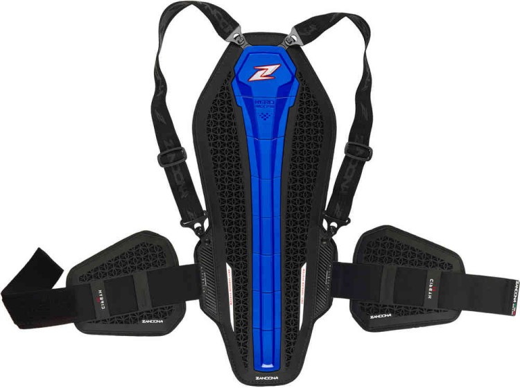 Мотозащита Zandona Hybrid Back Pro RS X8 Черный/Синий 1308RSBEUNBK
