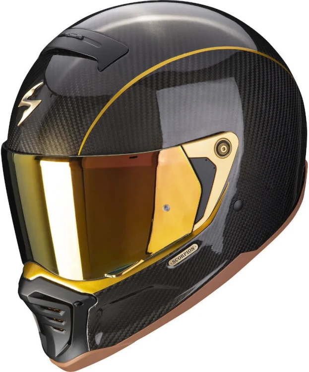 Мотошлем интеграл Scorpion EXO-HX1 Carbon SE Solid Gold