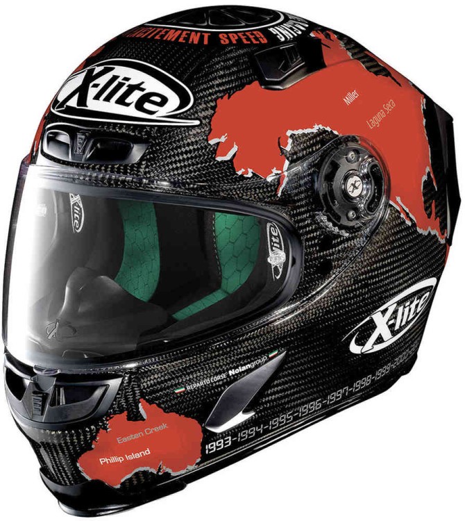 Мотошлем интеграл X-Lite X-803 Ultra Carbon Checa